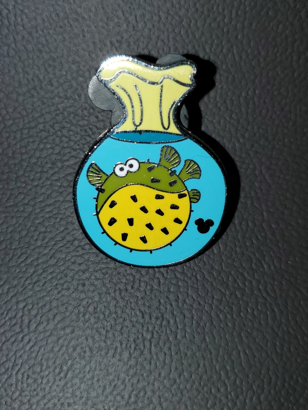 VTG Disney Bloat Fish In Bag Cast Lanyard Pin